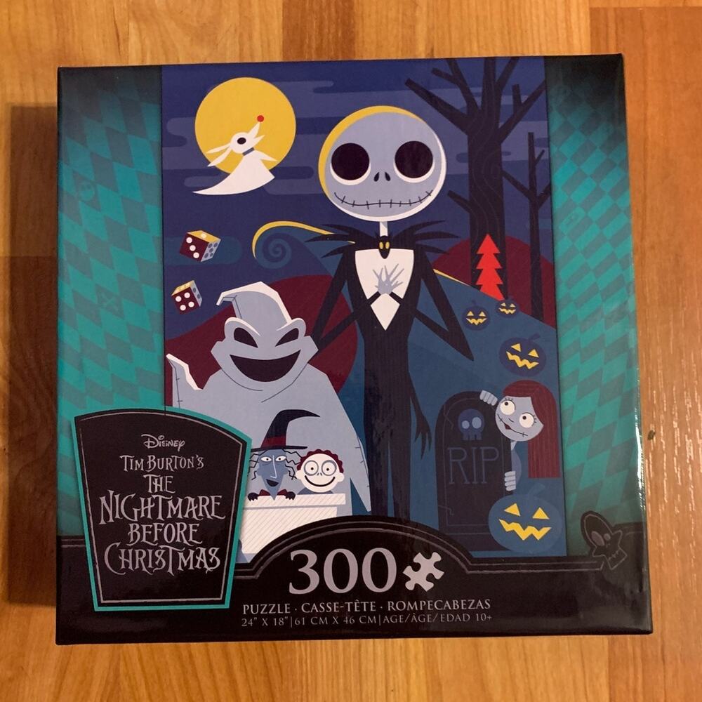 Disney Nightmare Before Christmas 300 Piece Jigsaw Puzzle Jack Skellington 24x18